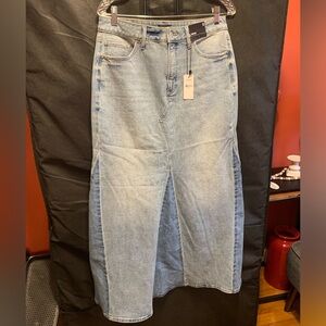 Women’s maxi jean skirt size 8